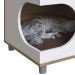 Casa Pet para Gato ou Cachorro Oak com Almofada Marrom