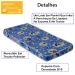 Colchao Para Mini Berço Moises 38X90 Cm BB862 Azul Comm