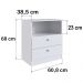 Comoda 02 Gav E Nichos LA005 Branco Comm