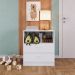 Comoda 02 Gav E Nichos LA005 Branco Comm