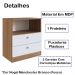 Comoda 02 Gav E Nichos LA005 Nogal Manchester Branco Comm