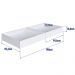 Conjunto 2 Gavetões Individuais para Beliche Branco