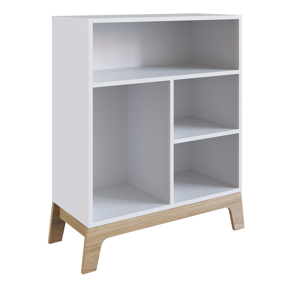 Estante Infantil Favo de Mel Branca 85x72 cm