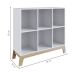 Estante Infantil Favo de Mel Branca 85x94 cm