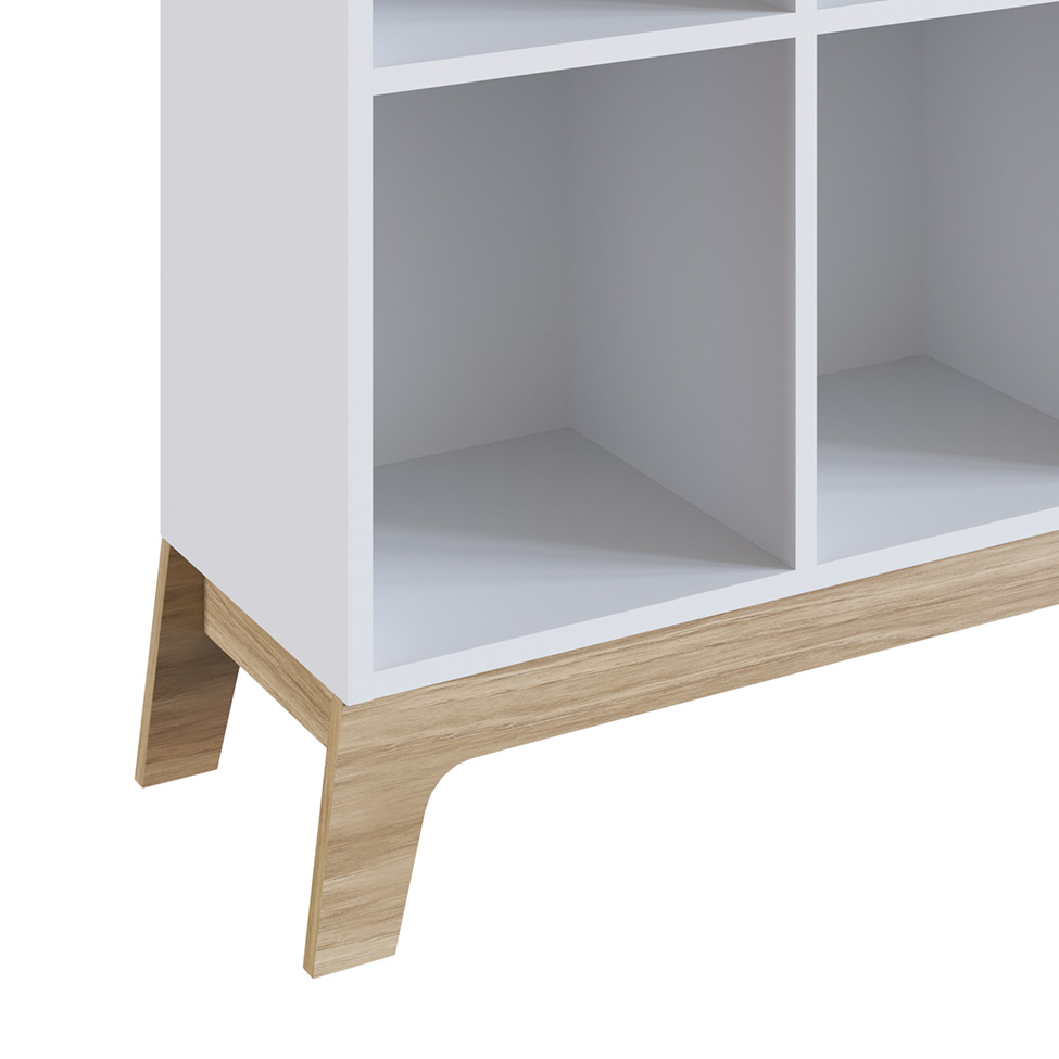 Estante Infantil Favo de Mel Branca 85x94 cm