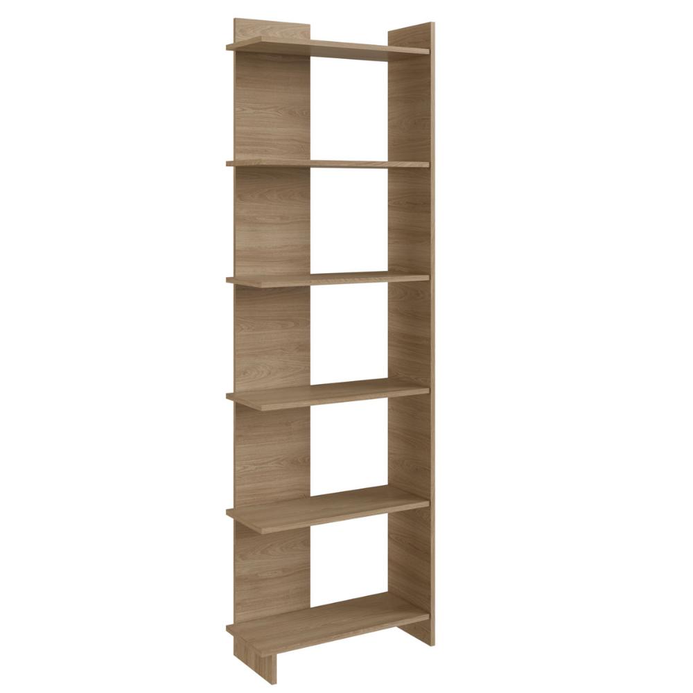 Estante Livreiro Direita/Esquerda com 06 Prateleiras Oak