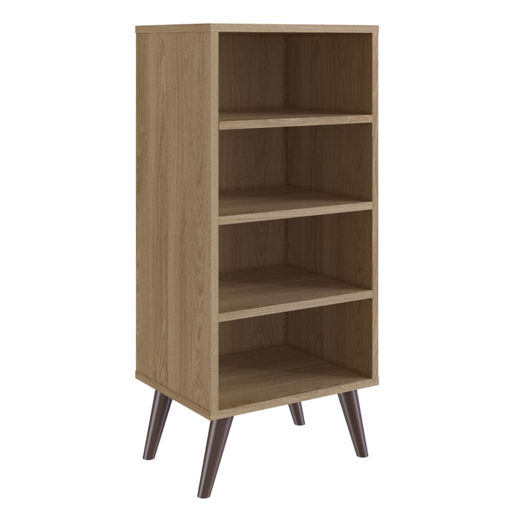 Estante Retrô com 03 Prateleiras Oak com Largura 38,5cm