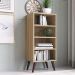 Estante Retrô com 03 Prateleiras Oak com Largura 38,5cm