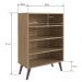 Estante Retrô com 03 Prateleiras Oak com Largura 60cm