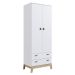 Guarda-Roupa Infantil Favo de Mel 2 Portas 2 Gavetas Branco