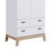 Guarda-Roupa Infantil Favo de Mel 2 Portas 2 Gavetas Branco