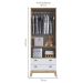 Guarda-Roupa Infantil Favo de Mel 2 Portas 2 Gavetas Branco e Itapuã