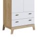 Guarda-Roupa Infantil Favo de Mel 2 Portas 2 Gavetas Branco e Itapuã