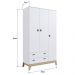 Guarda-Roupas Infantil 03 Portas e 02 Gavetas Branco Itapuã