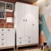 Guarda-Roupas Infantil 03 Portas e 02 Gavetas Branco Itapuã