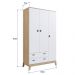 Guarda-Roupas Infantil 03 Portas e 02 Gavetas Itapuã Branco