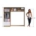Guarda-Roupas Infantil 04 Portas e 02 Gavetas Nogal e Branco