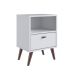 Mesa de Cabeceira Jandira 1 Gaveta Branca