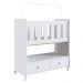 Mini Berço Moises Sem Colchao 2 Gavetas BY510 Branco Comm