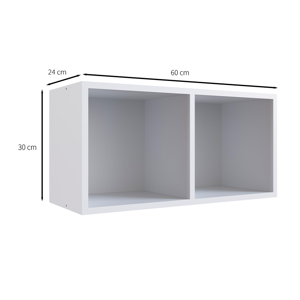 Nicho Infantil Favo de Mel Branco 30x60 cm
