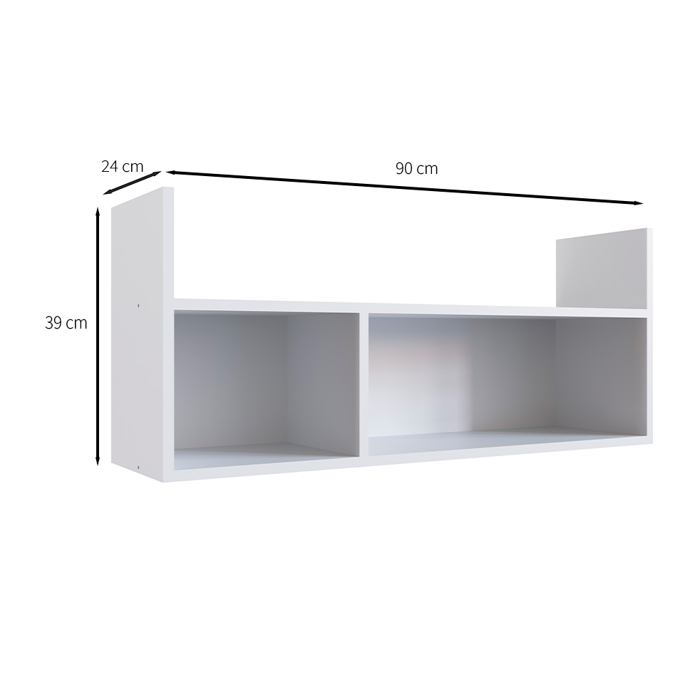 Nicho Infantil Favo de Mel Branco 39x90 cm