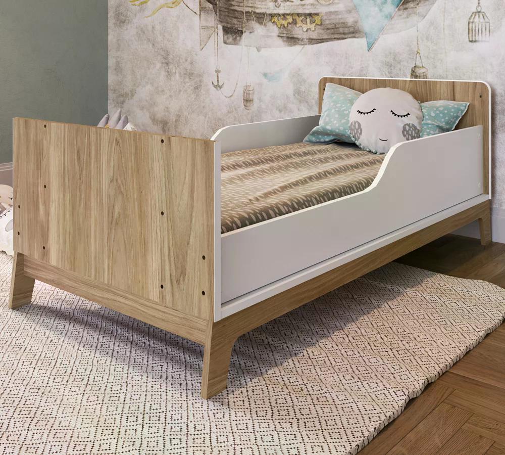 Quarto Infantil 5 Peças Favo de Mel FM036 Itapua Branco Completa Moveis