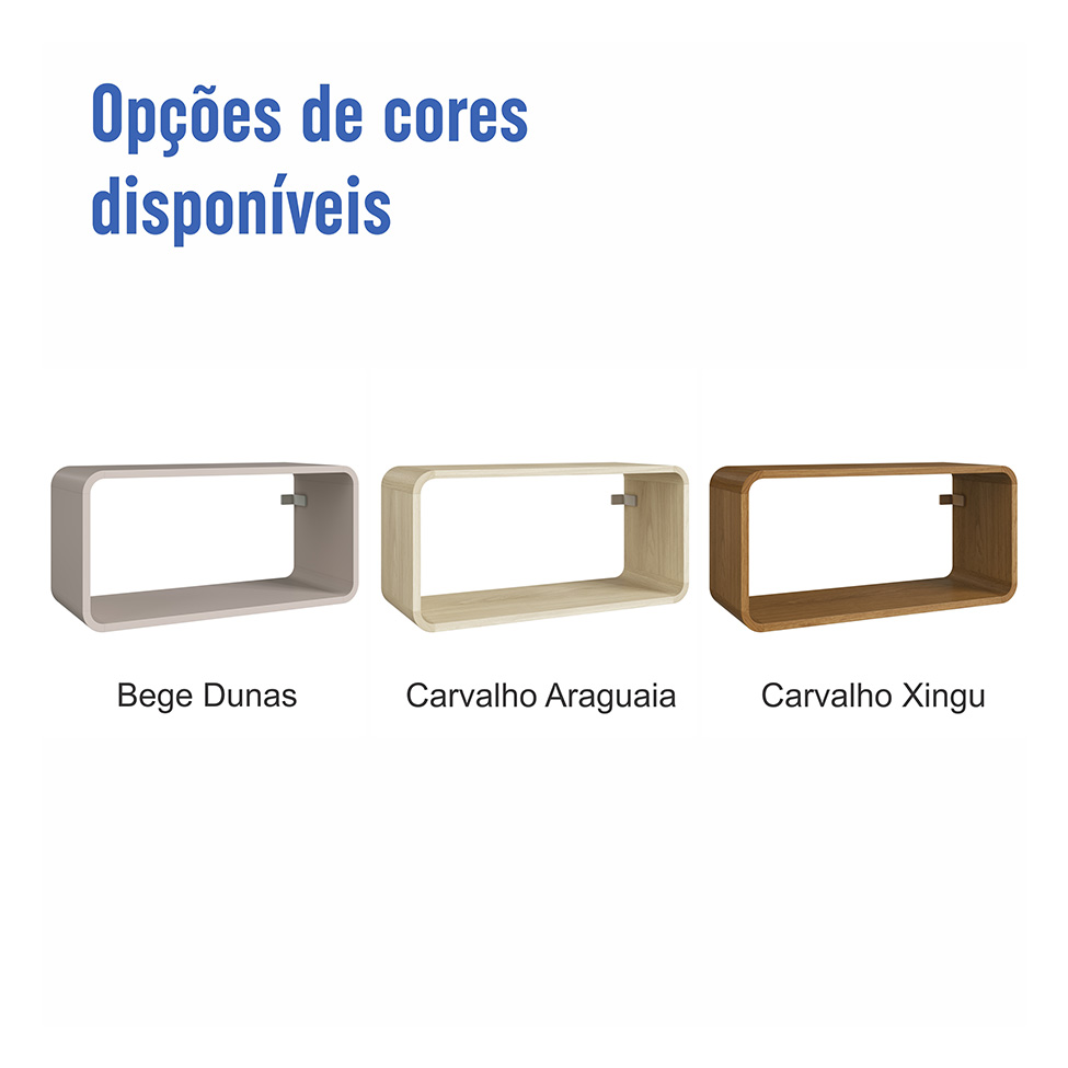 Nicho Curve Carvalho Araguaiana 30 cm x 62,5 cm