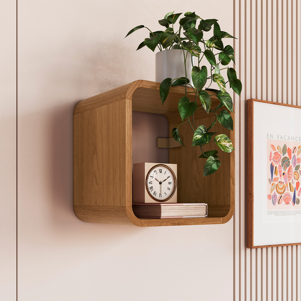 Nicho Curve Carvalho Xingu 30 cm x 30 cm