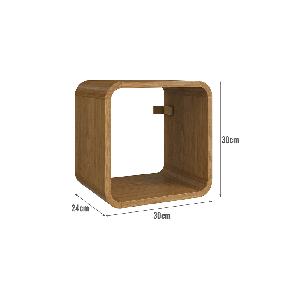 Nicho Curve Carvalho Xingu 30 cm x 30 cm
