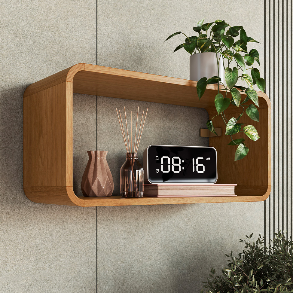 Nicho Curve Carvalho Xingu 30 cm x 62,5 cm