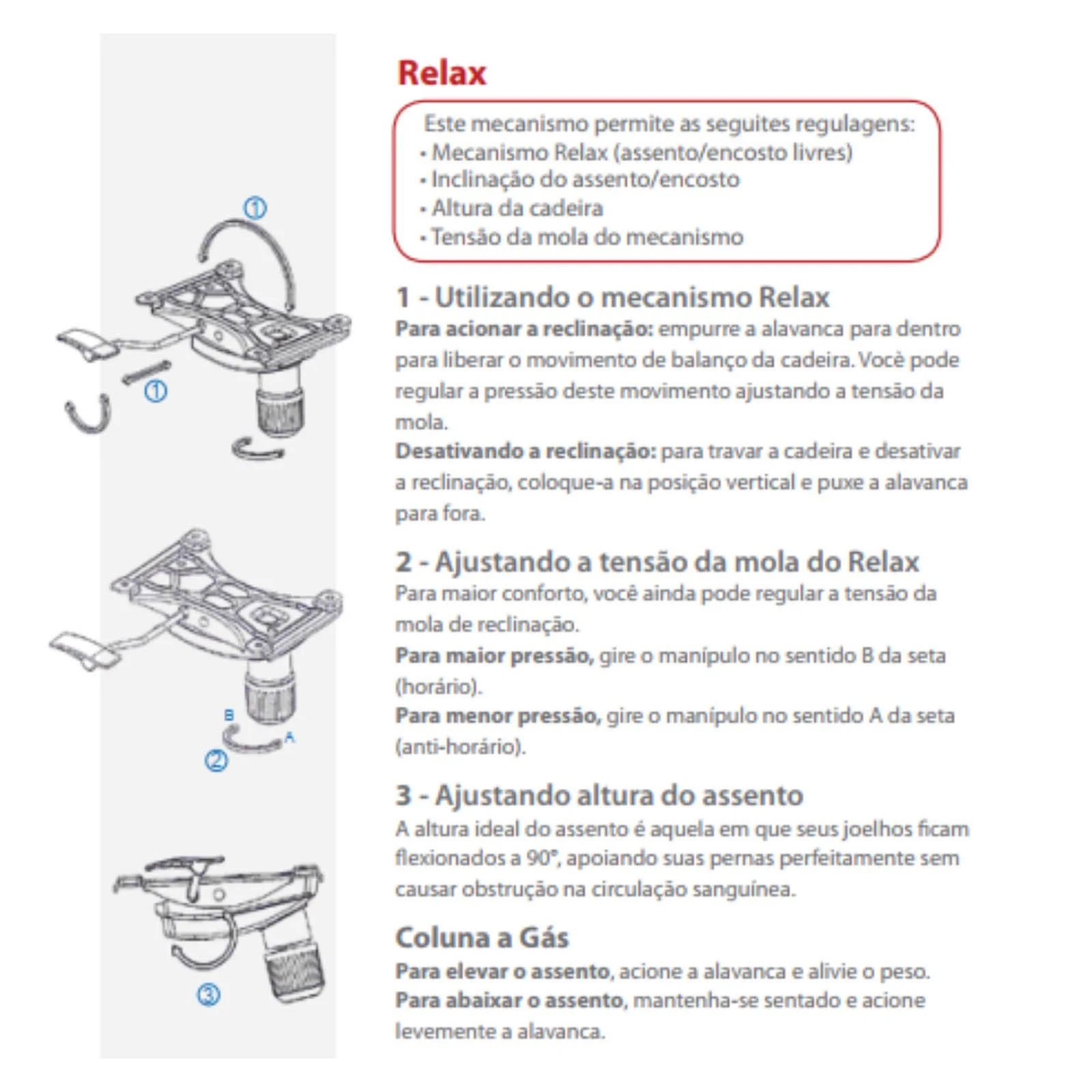Cadeira Escritório Day Marrom Comprealegre com Relax 100% Nacional