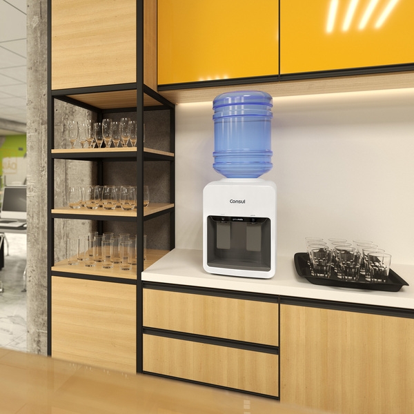 Bebedouro de Mesa para Garrafão Consul Gela Mais Compressor Branco CJD42 110V