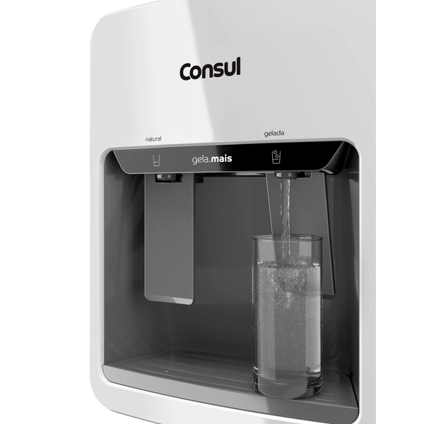 Bebedouro de Mesa para Garrafão Consul Gela Mais Compressor Branco CJD42 110V