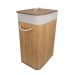 Cesto para Lavandeira em Bambu com Tampa Natural