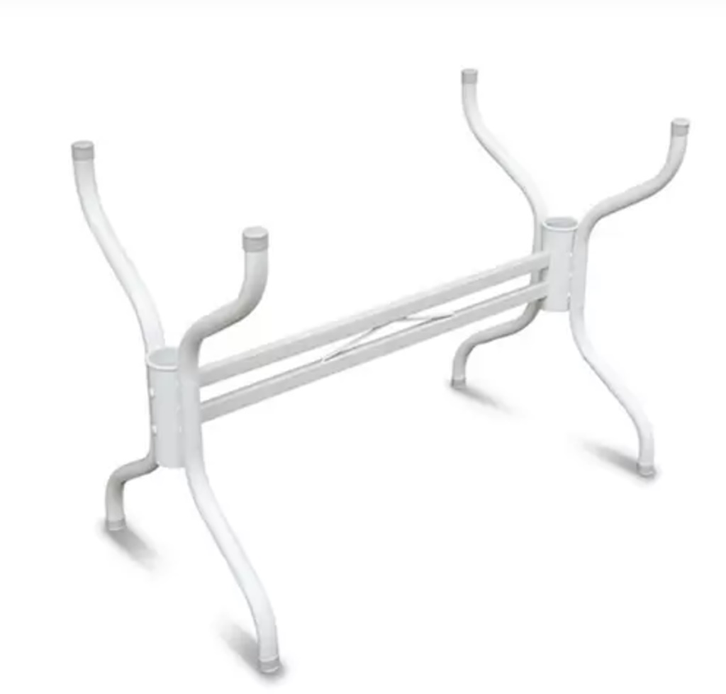 Base Para Mesa De Jantar Branca Vidro Madeira Granito