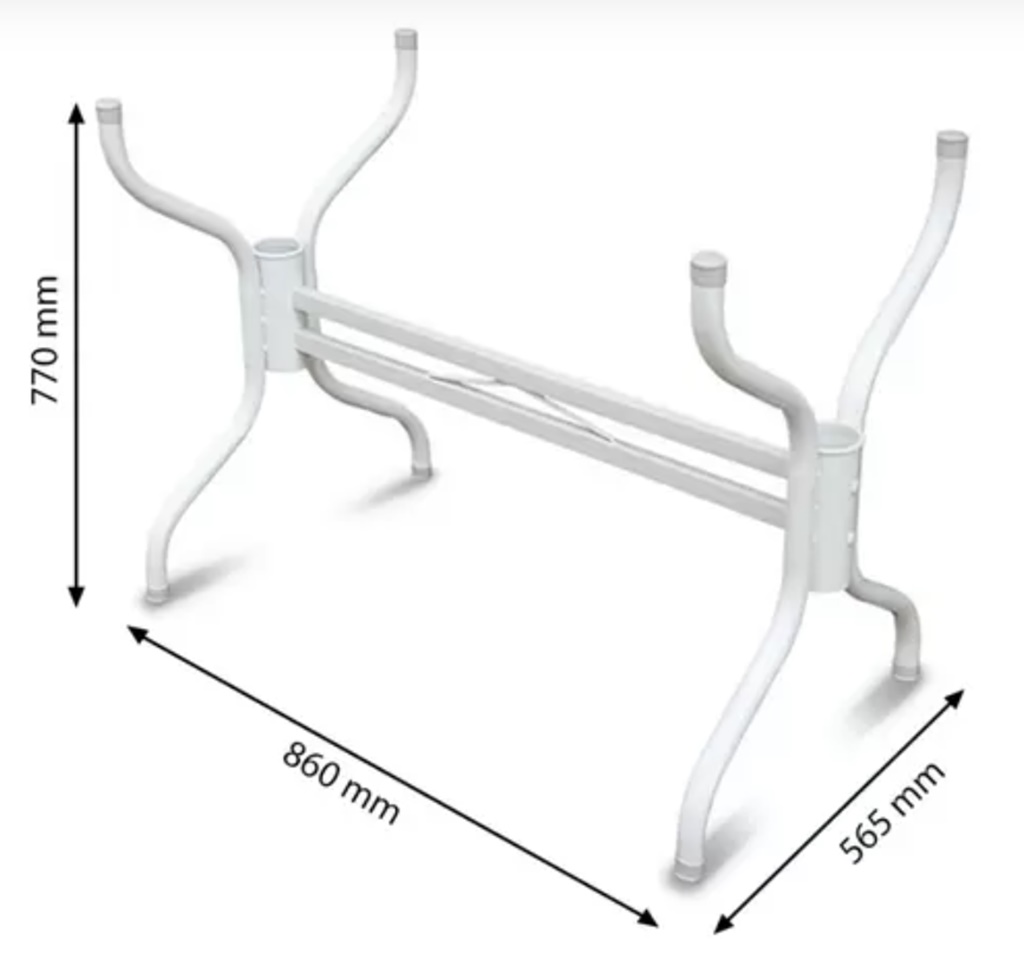 Base Para Mesa De Jantar Branca Vidro Madeira Granito