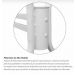 Base Para Mesa De Jantar Branca Vidro Madeira Granito