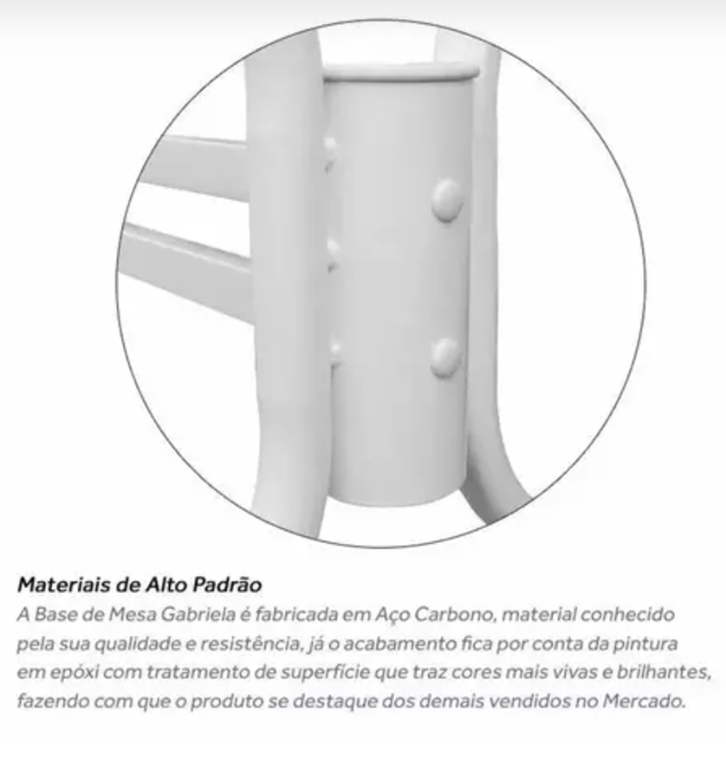 Base Para Mesa De Jantar Branca Vidro Madeira Granito