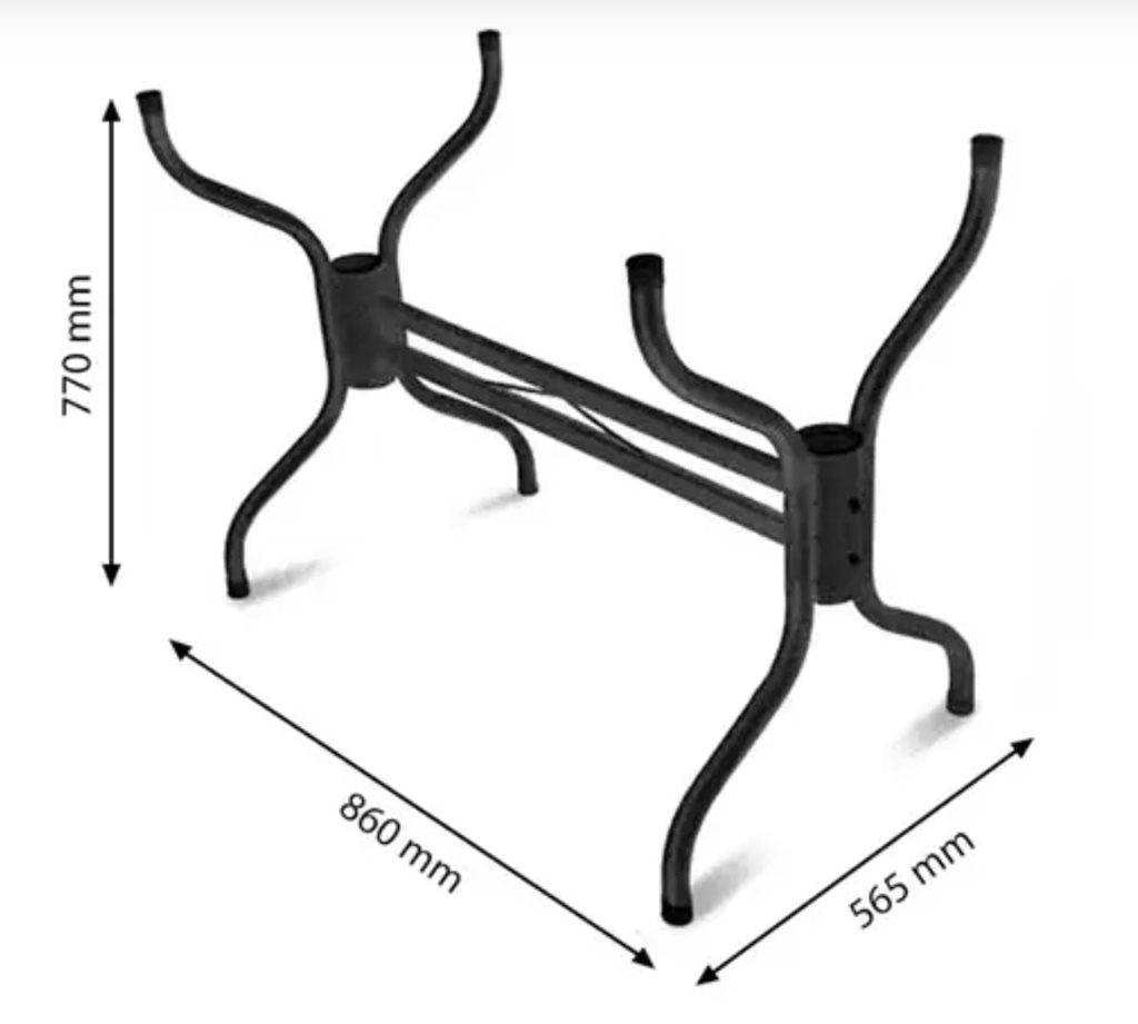 Base Para Mesa De Jantar Texturizado Vidro Madeira Granito