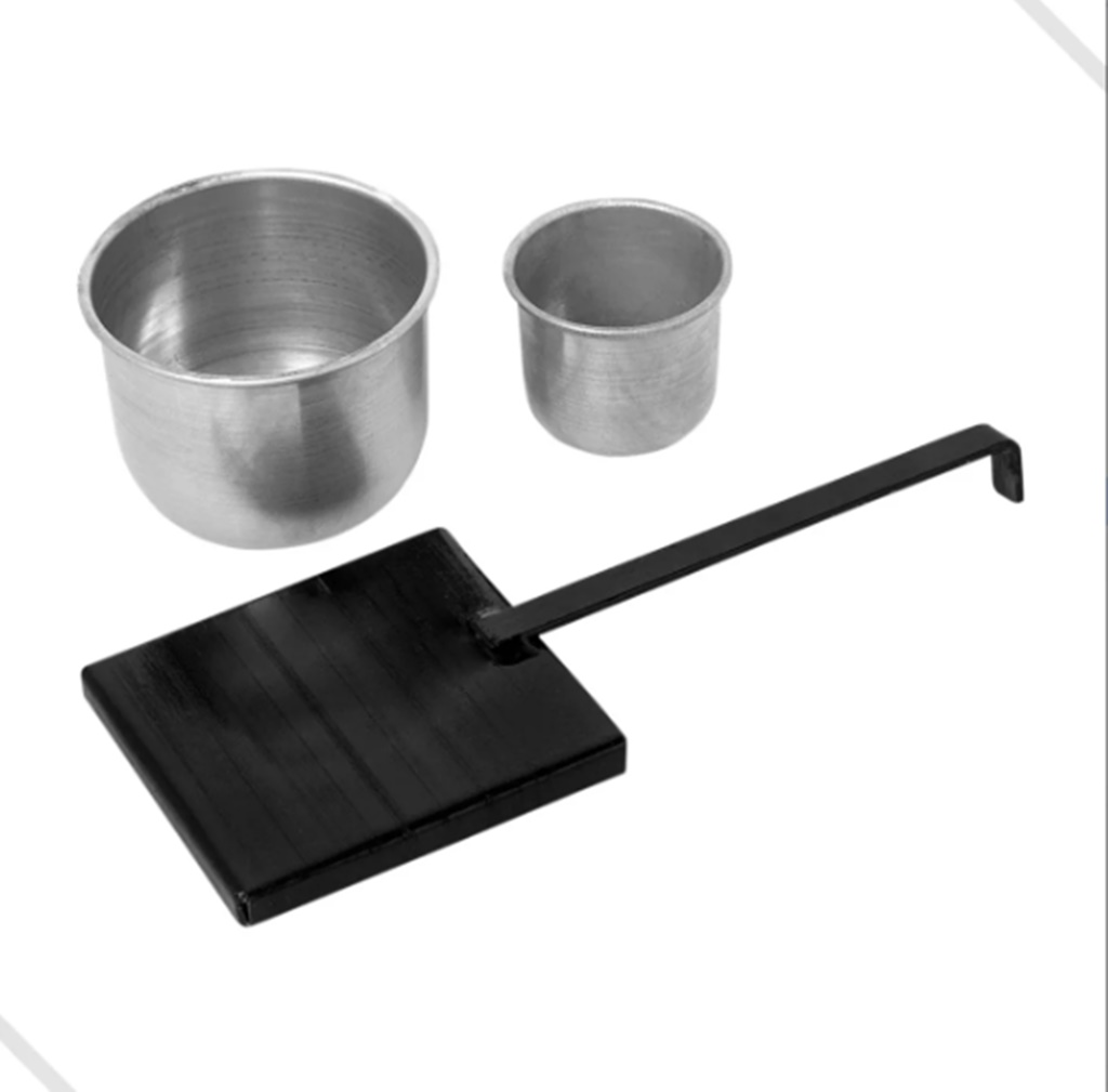 Churrasqueira Fogareiro a Álcool Chapa Ferro Multi P/ Mesa