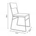 Kit 2 Cadeiras de Jantar Estofada Base Cobre Veludo Bege