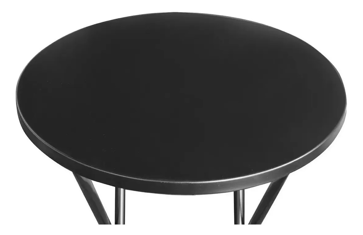 Mesa Bistrô Alta Bar Redonda Dobrável