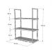 NICHO DE TETO PARA COZINHA 80 CM PRETO COM PRATELEIRA BRANCA