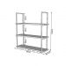 NICHO DE TETO PARA COZINHA 95CM BRANCO COM PRATELEIRA BRANCA