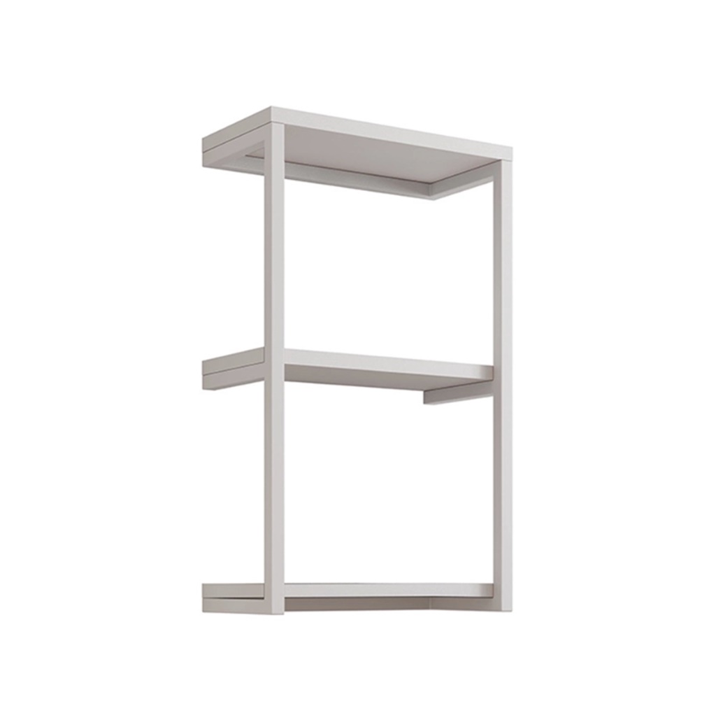 Nicho De Parede Industrial Para Quarto 3 Prateleiras Milão - Branco