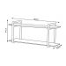 Nicho Industrial Preto Com Tampo Imbuia 80 Cm