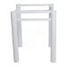 Pé Base De Mesa Jantar Branco Para Tampos Pedra Granito Vidro 0,75x0,75mt