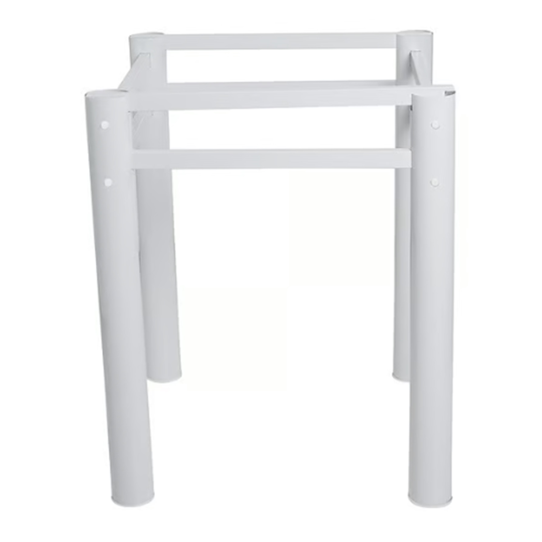 Pé Base De Mesa Jantar Branco Para Tampos Pedra Granito Vidro 0,75x0,75mt