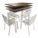 Pé Base De Mesa Jantar Branco Para Tampos Pedra Granito Vidro 1,20mt