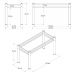 Pé Base De Mesa Jantar Para Tampos Pedra Granito Vidro 1,20 Branco